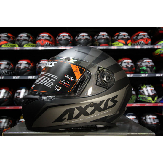 AXXIS - DRAKEN S < PREMIER B1 MATT BLACK > FULL FACE MOTORCYCLE HELMET ROAD