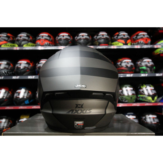 AXXIS - DRAKEN S < PREMIER B1 MATT BLACK > FULL FACE MOTORCYCLE HELMET ROAD