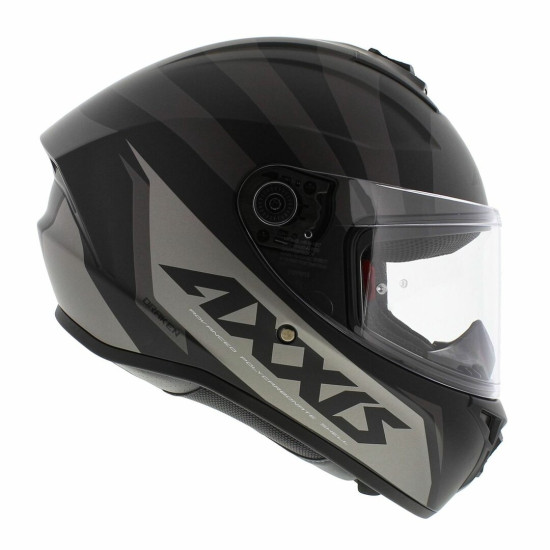 AXXIS - DRAKEN S < PREMIER B1 MATT BLACK > FULL FACE MOTORCYCLE HELMET ROAD