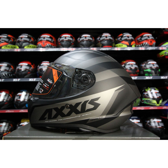 AXXIS - DRAKEN S < PREMIER B1 MATT BLACK > FULL FACE MOTORCYCLE HELMET ROAD