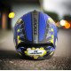 AXXIS - DRAKEN S < BOMBS B7 MATT BLUE > FULL FACE MOTORCYCLE HELMET ROAD