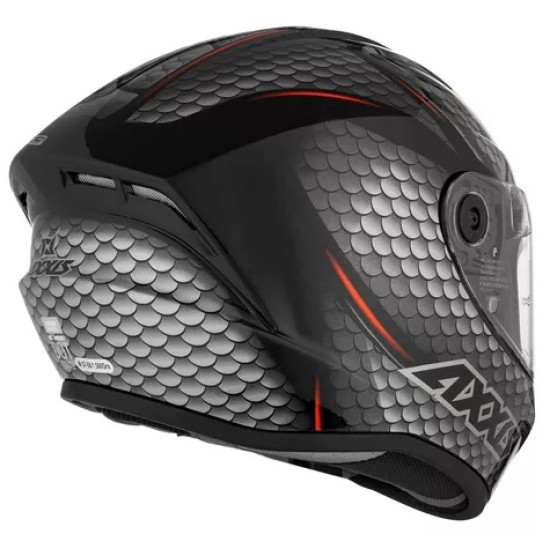 AXXIS - DRAKEN S < NAHESA A2 MATT GREY GRAY > FULL FACE MOTORCYCLE HELMET ROAD