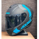 AXXIS - DRAKEN S < SLIDE B7 MATT FLURO BLUE > FULL FACE MOTORCYCLE HELMET ROAD