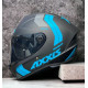 AXXIS - DRAKEN S < SLIDE B7 MATT FLURO BLUE > FULL FACE MOTORCYCLE HELMET ROAD