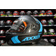 AXXIS - DRAKEN S < SLIDE B7 MATT FLURO BLUE > FULL FACE MOTORCYCLE HELMET ROAD