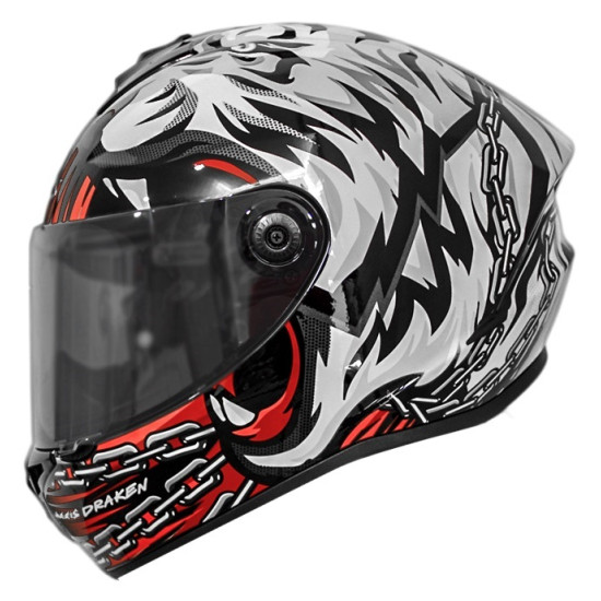 AXXIS - DRAKEN S < ROAR B5 MATT RED > FULL FACE MOTORCYCLE HELMET ROAD