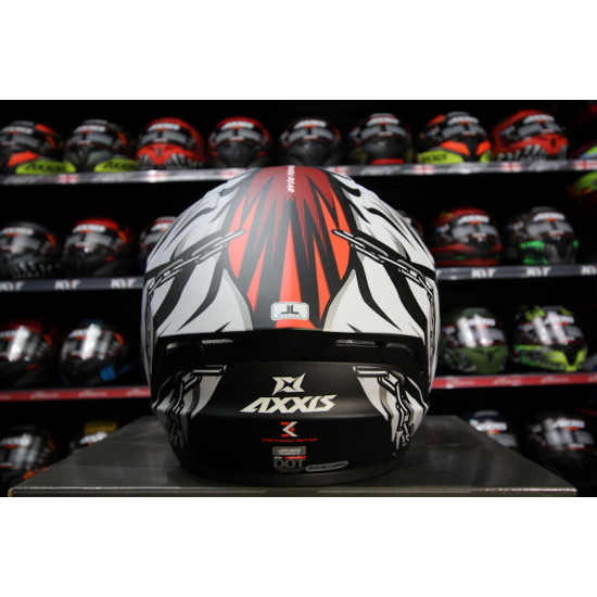 AXXIS - DRAKEN S < ROAR B5 MATT RED > FULL FACE MOTORCYCLE HELMET ROAD