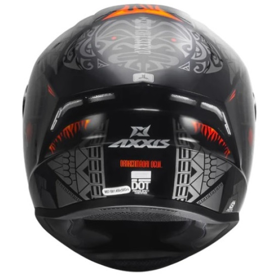 AXXIS - DRAKEN S < MAORI DEVIL B5 MATT RED > FULL FACE MOTORCYCLE HELMET ROAD