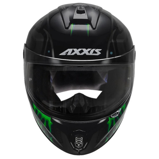 AXXIS - DRAKEN S < MAORI DEVIL B6 MATT GREEN > FULL FACE MOTORCYCLE HELMET ROAD