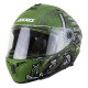 AXXIS - DRAKEN S < IRON PEACE C6 MATT GREEN > FULL FACE MOTORCYCLE HELMET ROAD