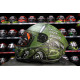 AXXIS - DRAKEN S < IRON PEACE C6 MATT GREEN > FULL FACE MOTORCYCLE HELMET ROAD