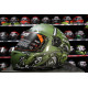 AXXIS - DRAKEN S < IRON PEACE C6 MATT GREEN > FULL FACE MOTORCYCLE HELMET ROAD