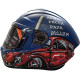 AXXIS - DRAKEN S < IRON PEACE C7 MATT BLUE > FULL FACE MOTORCYCLE HELMET ROAD