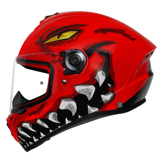 AXXIS - DRAKEN S < FORZA A5 MATT RED > FULL FACE MOTORCYCLE HELMET ROAD