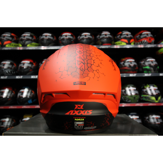 AXXIS - DRAKEN S < FORZA A5 MATT RED > FULL FACE MOTORCYCLE HELMET ROAD