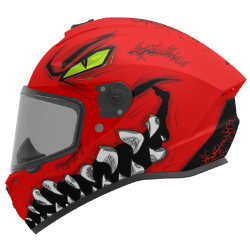 AXXIS - DRAKEN S < FORZA A5 MATT RED > FULL FACE MOTORCYCLE HELMET ROAD