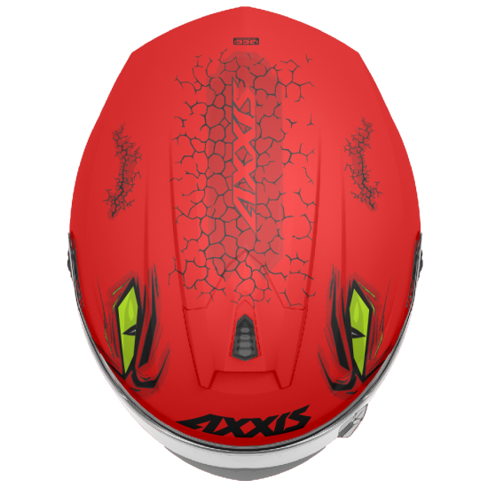 AXXIS - DRAKEN S < FORZA A5 MATT RED > FULL FACE MOTORCYCLE HELMET ROAD