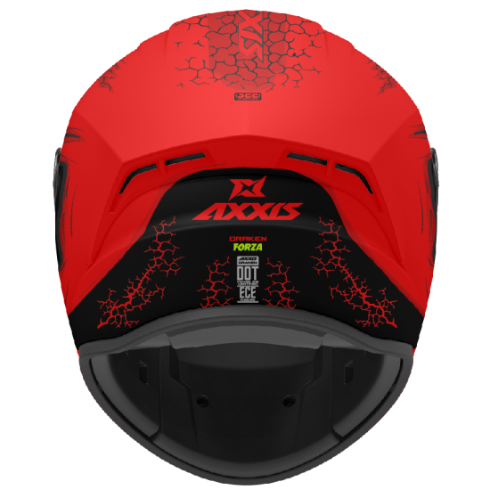 AXXIS - DRAKEN S < FORZA A5 MATT RED > FULL FACE MOTORCYCLE HELMET ROAD