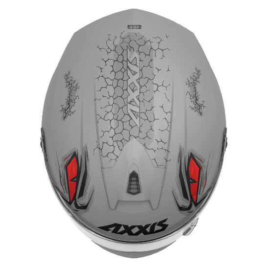 AXXIS - DRAKEN S < FORZA B5 MATT GREY GRAY > FULL FACE MOTORCYCLE HELMET ROAD