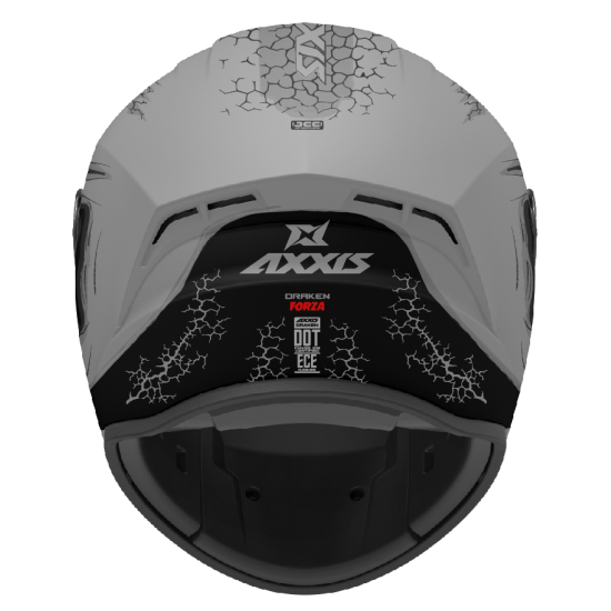 AXXIS - DRAKEN S < FORZA B5 MATT GREY GRAY > FULL FACE MOTORCYCLE HELMET ROAD