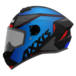 AXXIS - DRAKEN S < GEAR E7 MATT BLUE > FULL FACE MOTORCYCLE HELMET ROAD