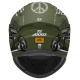 AXXIS - DRAKEN S < IRON PEACE C6 MATT GREEN > FULL FACE MOTORCYCLE HELMET ROAD