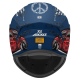 AXXIS - DRAKEN S < IRON PEACE C7 MATT BLUE > FULL FACE MOTORCYCLE HELMET ROAD