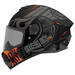 AXXIS - DRAKEN S < MAORI DEVIL B5 MATT RED > FULL FACE MOTORCYCLE HELMET ROAD