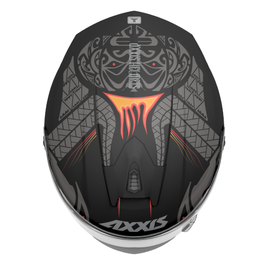 AXXIS - DRAKEN S < MAORI DEVIL B5 MATT RED > FULL FACE MOTORCYCLE HELMET ROAD