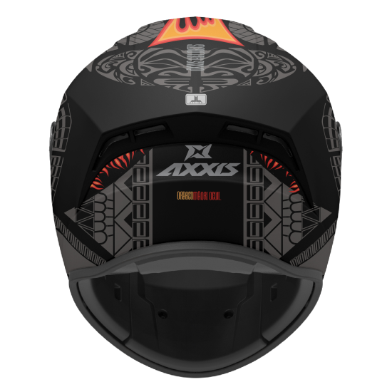 AXXIS - DRAKEN S < MAORI DEVIL B5 MATT RED > FULL FACE MOTORCYCLE HELMET ROAD