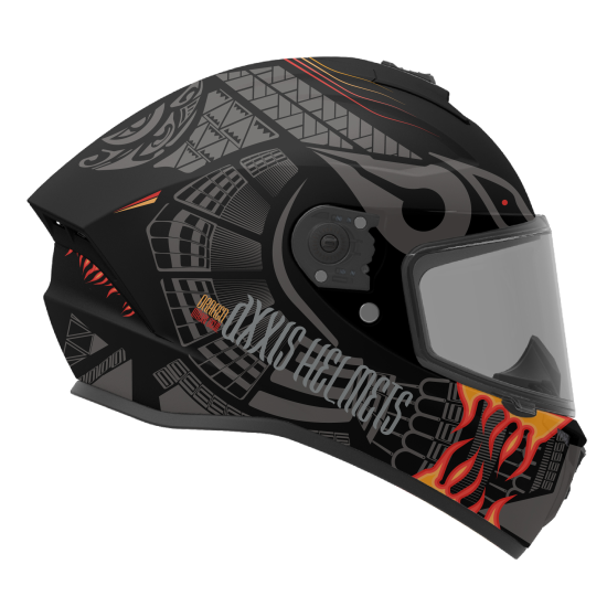 AXXIS - DRAKEN S < MAORI DEVIL B5 MATT RED > FULL FACE MOTORCYCLE HELMET ROAD