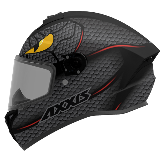 AXXIS - DRAKEN S < NAHESA A2 MATT GREY GRAY > FULL FACE MOTORCYCLE HELMET ROAD