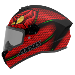 AXXIS - DRAKEN S < NAHESA A5 MATT RED > FULL FACE MOTORCYCLE HELMET ROAD