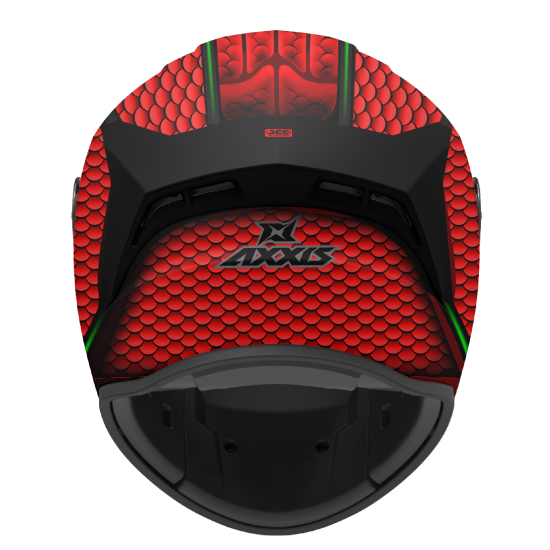 AXXIS - DRAKEN S < NAHESA A5 MATT RED > FULL FACE MOTORCYCLE HELMET ROAD