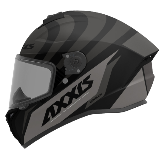 AXXIS - DRAKEN S < PREMIER B1 MATT BLACK > FULL FACE MOTORCYCLE HELMET ROAD