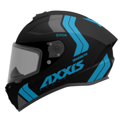 AXXIS - DRAKEN S < SLIDE B7 MATT FLURO BLUE > FULL FACE MOTORCYCLE HELMET ROAD