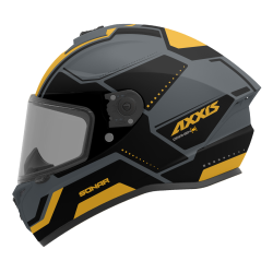 AXXIS - DRAKEN S < SONAR C3 MATT YELLOW > FULL FACE MOTORCYCLE HELMET ROAD