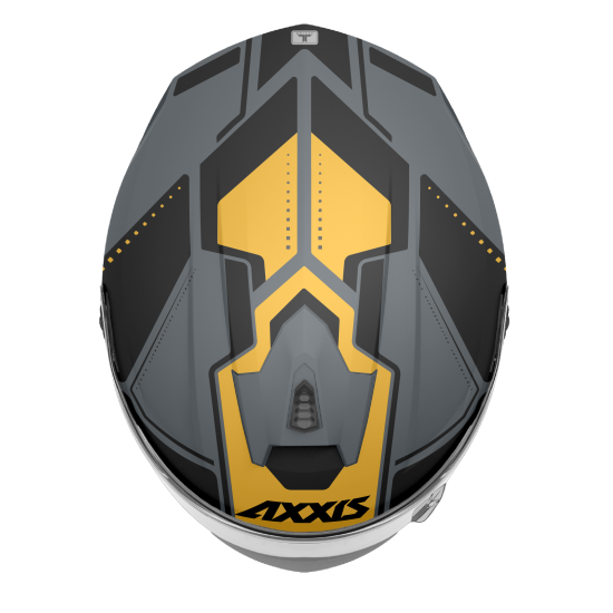 AXXIS - DRAKEN S < SONAR C3 MATT YELLOW > FULL FACE MOTORCYCLE HELMET ROAD