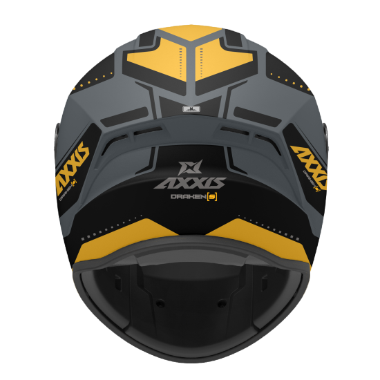 AXXIS - DRAKEN S < SONAR C3 MATT YELLOW > FULL FACE MOTORCYCLE HELMET ROAD