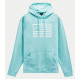 ALPINESTARS "ARTIFACT HOODIE" CASUAL SWEATSHIRT JUMPER < LIGHT AQUA / TEAL / TIFFANY COLOUR > USA / AMERICAN FLAG LOGO