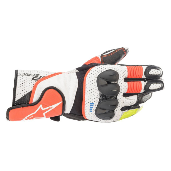 ALPINESTARS SP2 V3 Leather Gloves < black / white / red / yellow >