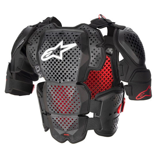 ALPINESTARS A-10 V2 FULL CHEST PROTECTOR ARMOUR A10V2 < ANTHRACITE BLACK RED >