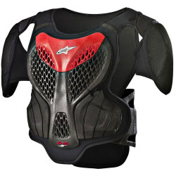 ALPINESTARS A-5 S YOUTH BODY ARMOUR CHEST PROTECTOR A5S < BLACK RED >