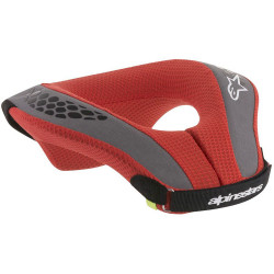 ALPINESTARS SEQUENCE YOUTH NECK ROLL SUPPORT < RED BLACK GREY GRAY > YTH - S/M or L/XL