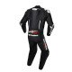 ALPINESTARS GP-R7 1-PIECE LEATHER SUIT < GPR7 > - BLACK WHITE FLURO RED