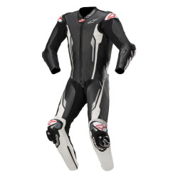 ALPINESTARS RACING ABSOLUTE 1-PIECE LEATHER SUIT TECH-AIR® COMPATIBLE - BLACK WHITE