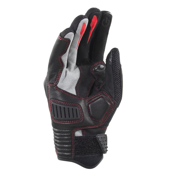 CLOVER RAPTOR-3 SHORT SUMMER LEATHER VENTED GLOVE < BLACK >