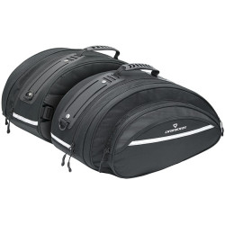 DRIRIDER DRIRIDER TOURING 2 PANNIERS < black > (Saddle Bags - 18 liters expands to 31 liters)