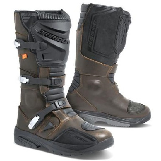 DRIRIDER Adventure C1 Off Road Boots < brown black > Sizes 39 - 40 - 41 - 42 - 43 - 44 - 45 - 46 - 47 - 48