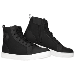 DRIRIDER Urban 2.0 Protective Casual Sneaker Mid Cut Short Low Boots < black white > Sizes 35 - 36 - 37 - 38 - 39 - 40 - 41 - 42 - 43 - 44 - 45 - 46 - 47 - 48